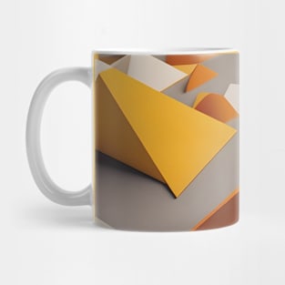 Ethereal Elegance: Gilded 3D Geometry Mug